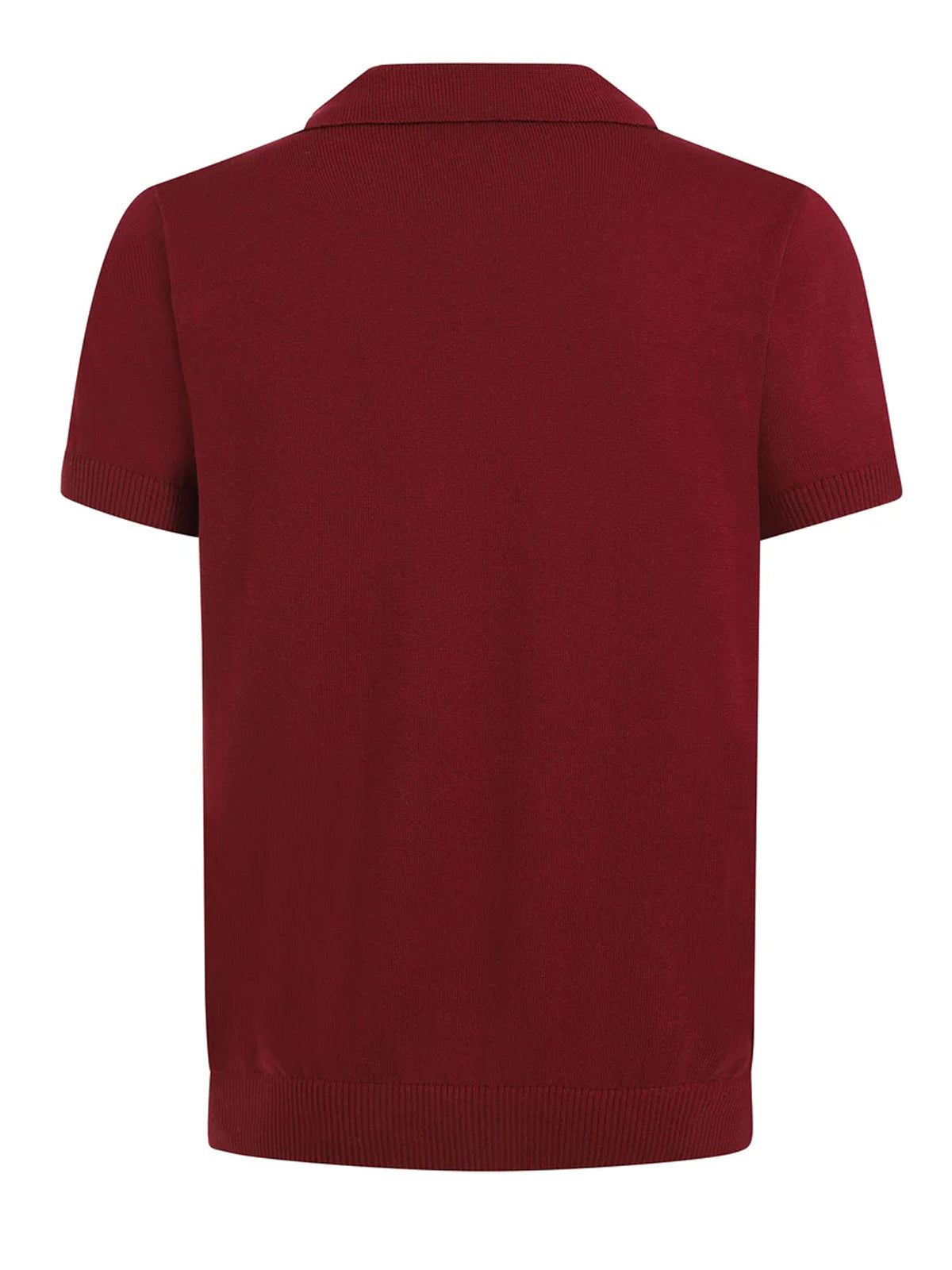 Collectif_PABLO_PLAIN_Vintage_Knitted_Kurzarm_POLO_SHIRT_Jumper_-_Weinrot-4