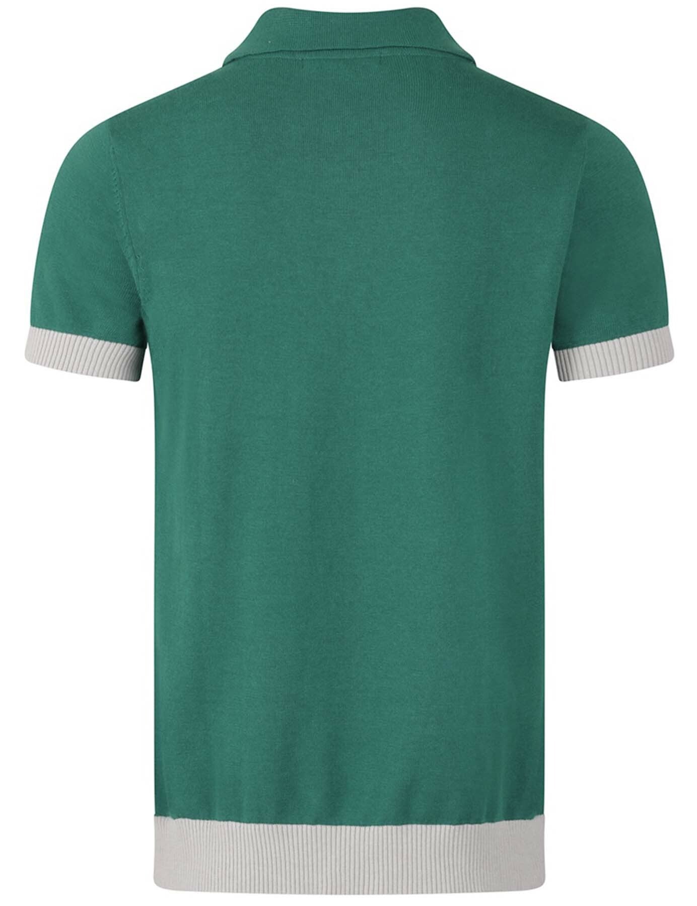 Collectif_PABLO_ROMFORD_Kurzarm_ABSTRACT_Knitted_POLO_STRICKSHIRT_-_Gruen_killer_kirsche_3CslJakV5KPQ7O