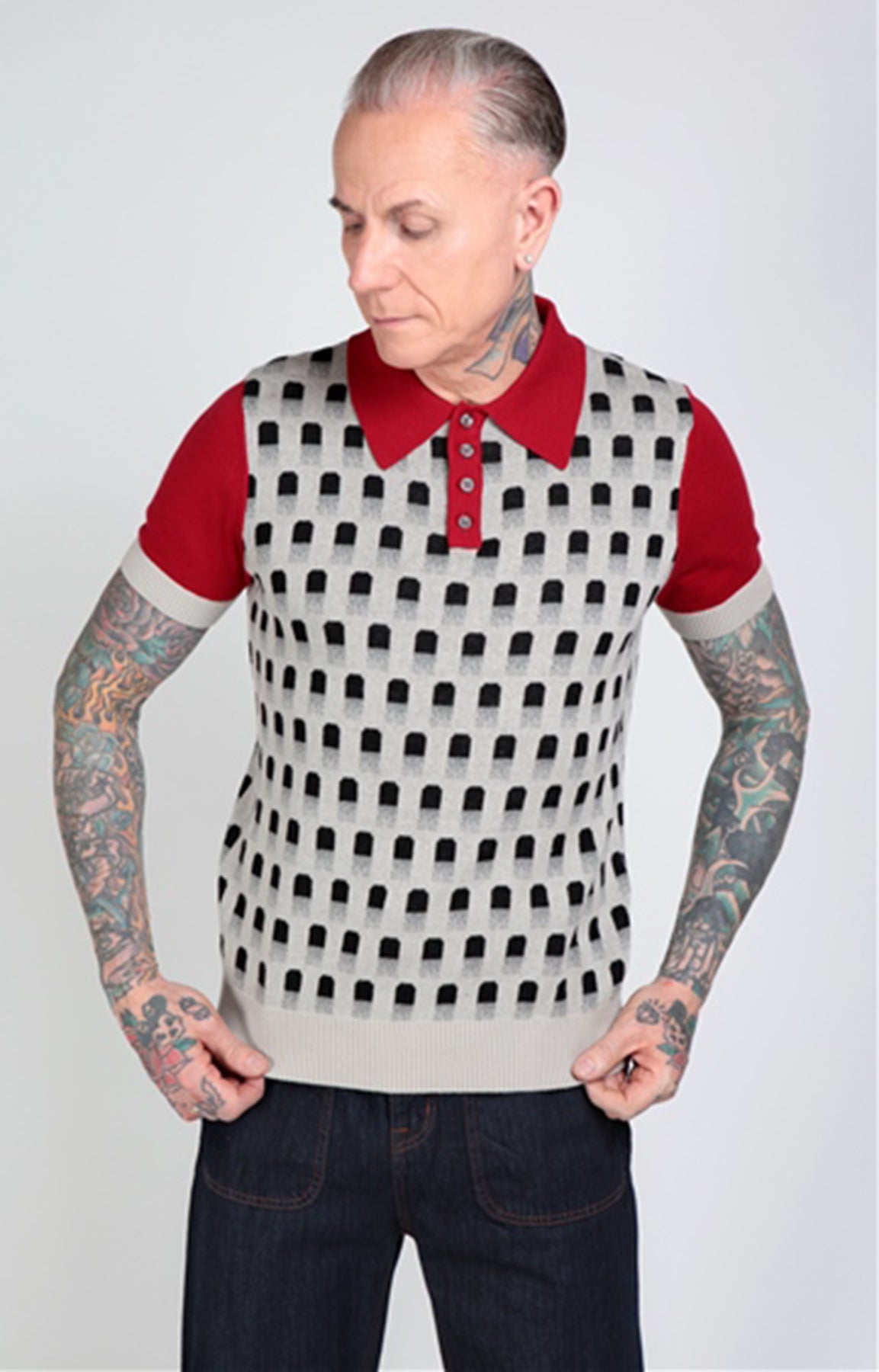 Collectif_PABLO_ROMFORD_Vintage_ABSTRACT_Kurzarm_Knitted_POLO_STRICKSHIRT_-_Rot_killer_kirsche_2FaNknJcoa1TMM