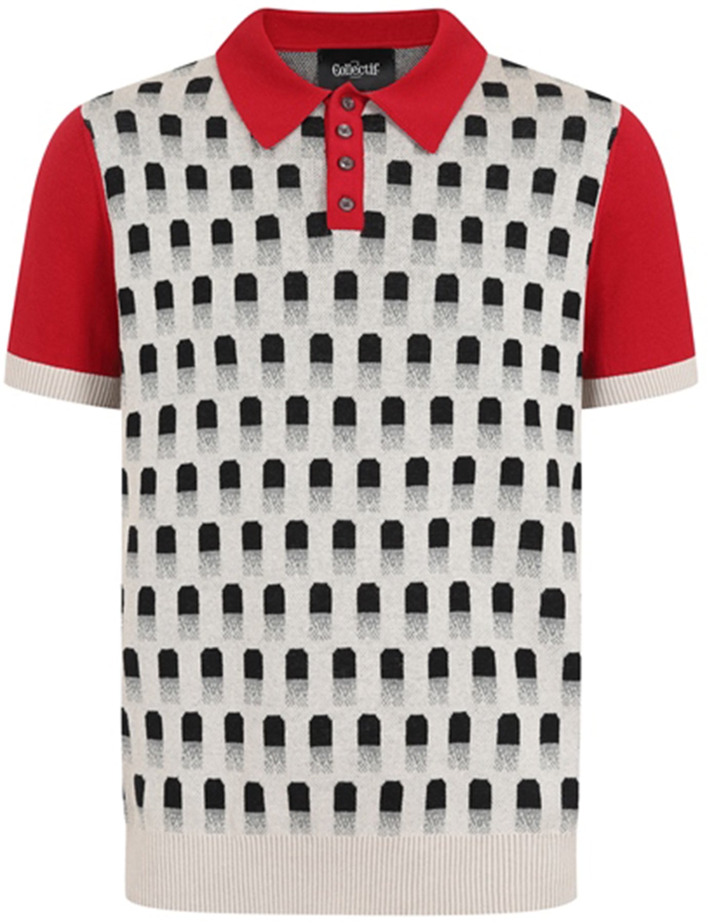 Collectif_PABLO_ROMFORD_Vintage_ABSTRACT_Kurzarm_Knitted_POLO_STRICKSHIRT_-_Rot_killer_kirsche_3hdmbUu8w86DR7