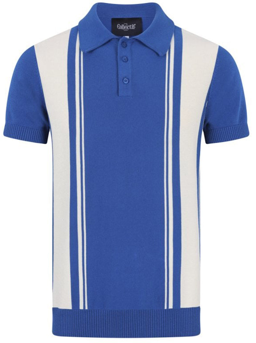 Collectif_PABLO_Vintage_STRIPED_Knitted_Feinstrick_Kurzarm_POLO_SHIRT-2