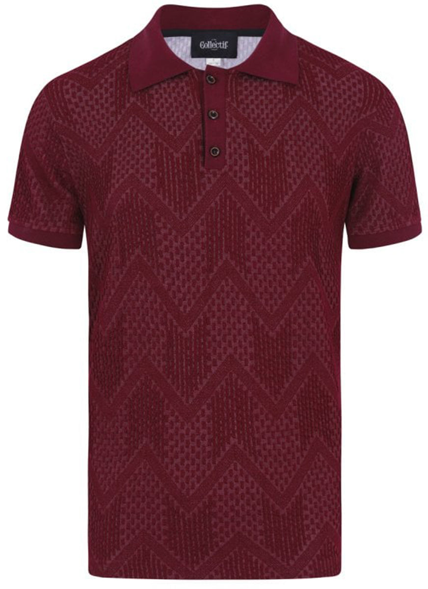 Collectif_PABLO_Vintage_ZICK_ZACK_Knitted_Kurzarm_POLO_SHIRT_Bordeaux-26zhoVeDlu6YBX