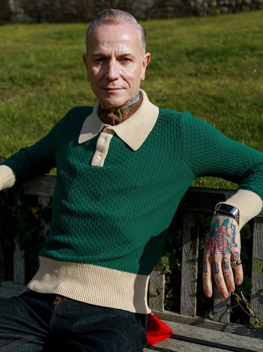 Collectif_PARKER_Vintage_KNITTED_JUMPER_60s_Retro_LANGARM_Polo_Pullover_Gruen_killer_kirsche_1wZadXDvkjiB0b