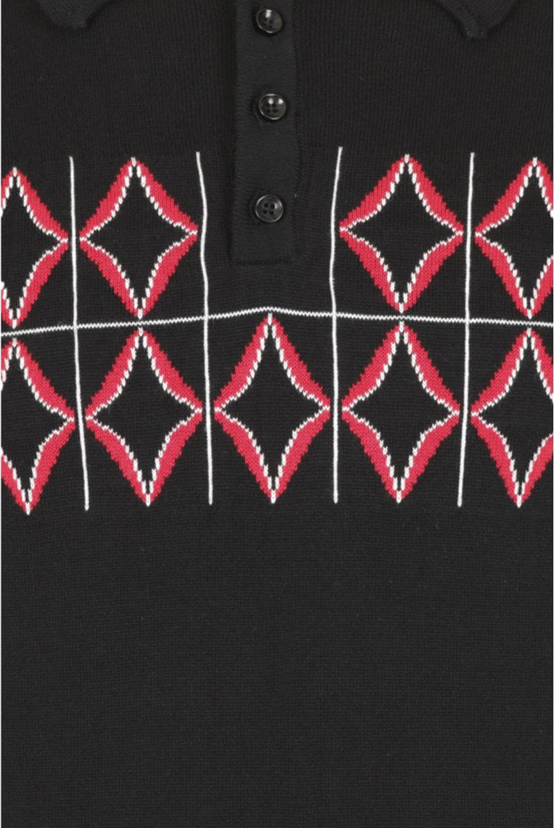 Collectif_PERU_Vintage_50s_DIAMOND_Feinstrick_Kurzarm_POLO_SHIRT_Oberteil-4