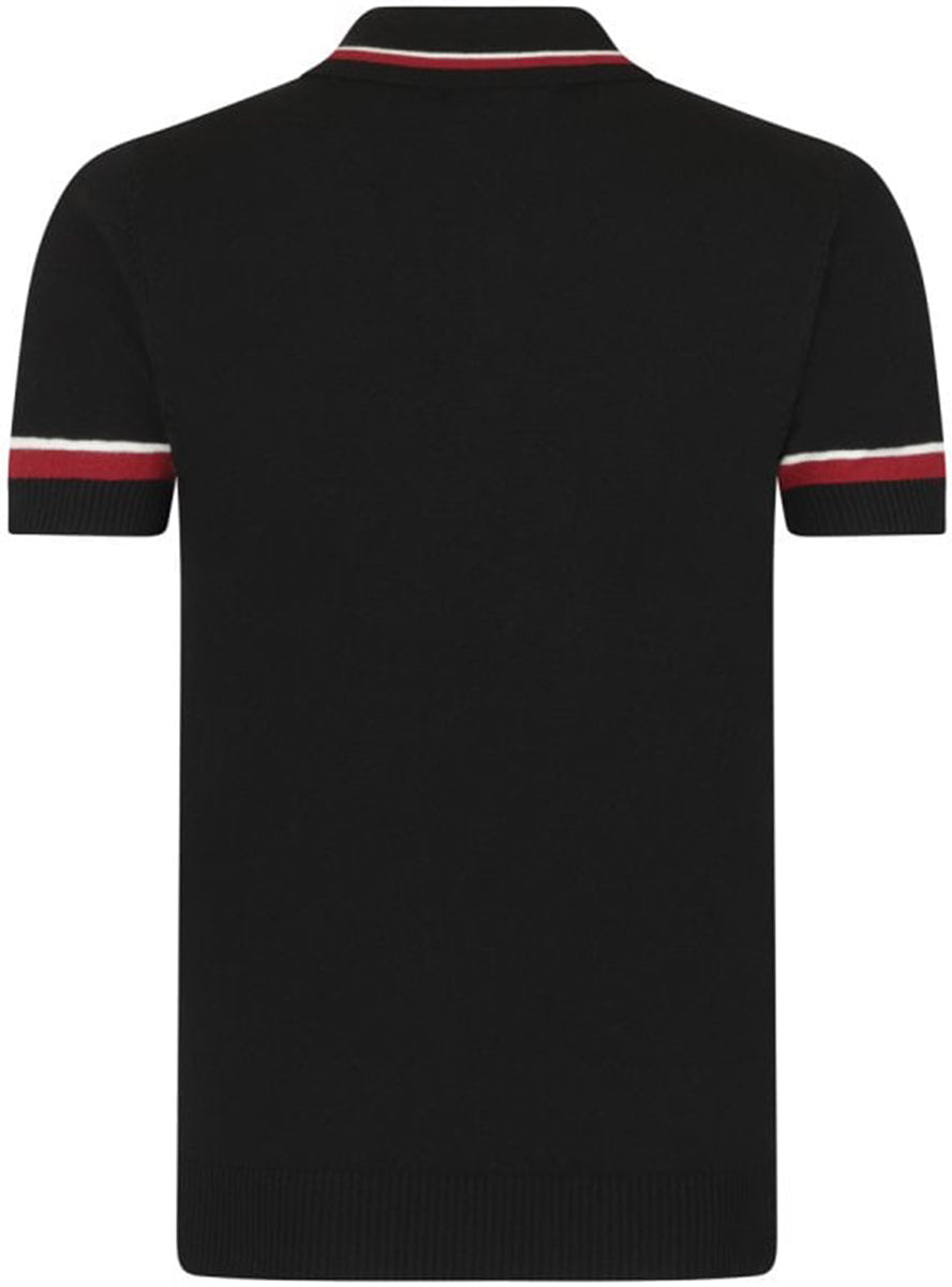 Collectif_PERU_Vintage_FINE_STRIPE_Knitted_Feinstrick_Kurzarm_POLO_SHIRT-2