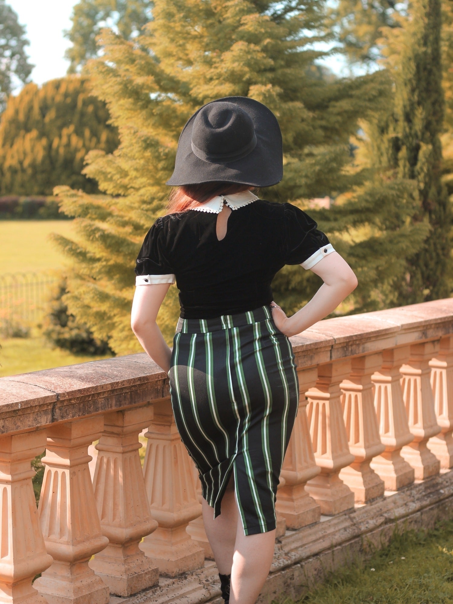 Collectif_POLLY_Vintage_WITCH_STRIPES_Streifen_High_Waist_BLEISTIFTROCK_Pencil_Skirt_killer_kirsche_3
