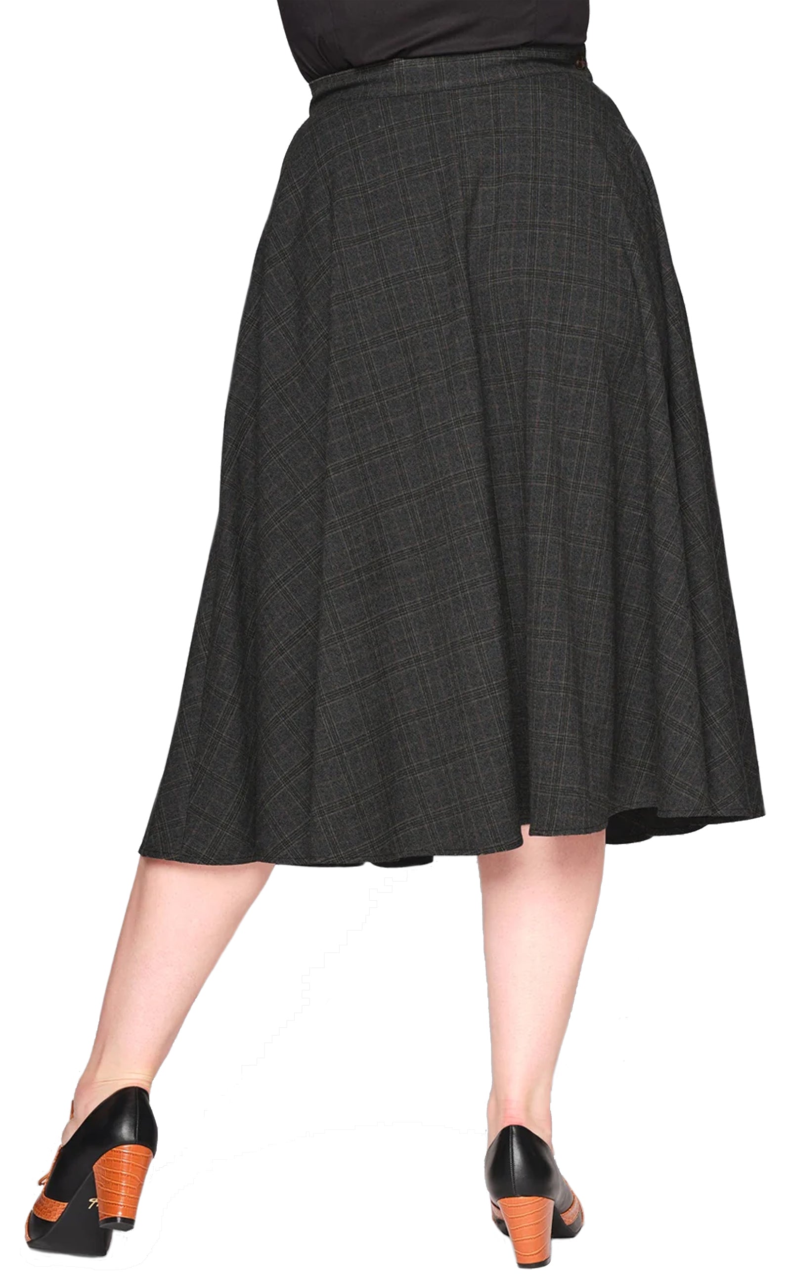Collectif_PROFESSOR_CHECK_Vintage_Karo_Glencheck_HIGH_WAIST_50s_SWING_SKIRT_Tellerrock-2