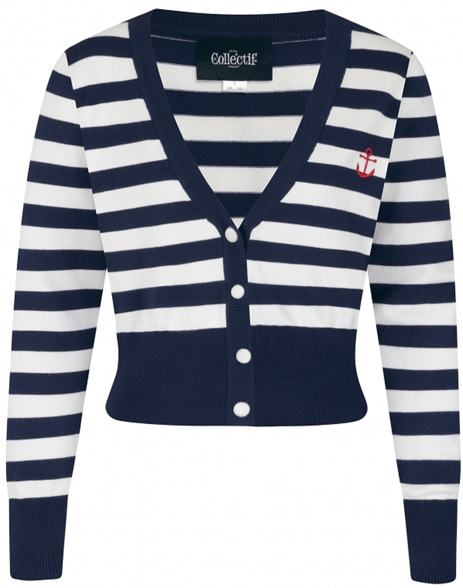 Collectif_PURDY_NAUTICAL_Vintage_STREIFEN_Striped_Cropped_CARDIGAN_Strickjacke_blau_killer_kirsche_2