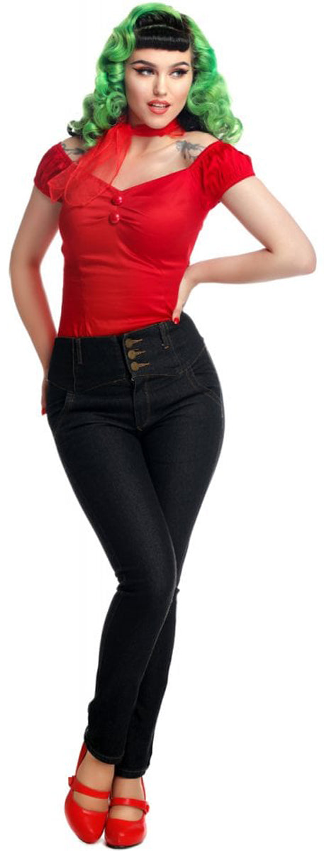 Collectif_REBEL_KATE_Vintage_HIGH_WAISTED_Slim_Fit_Denim_JEANS_Hose_Schwarz_killer_kirsche_3Lb8TTSszn5Fip