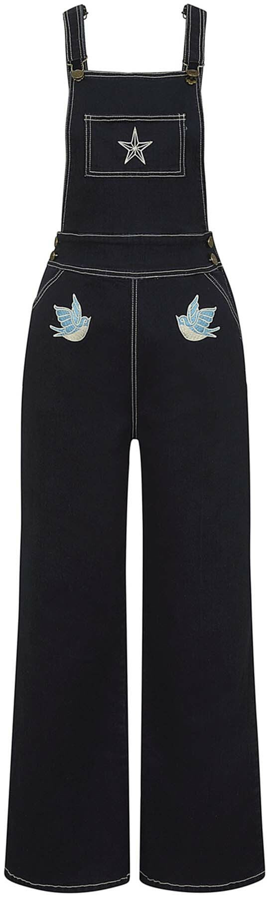 Collectif_RENATA_Denim_High_Waisted_SWALLOWS_Vintage_DUNGAREES_Jeans_Latzhose_killer_kirsche_2
