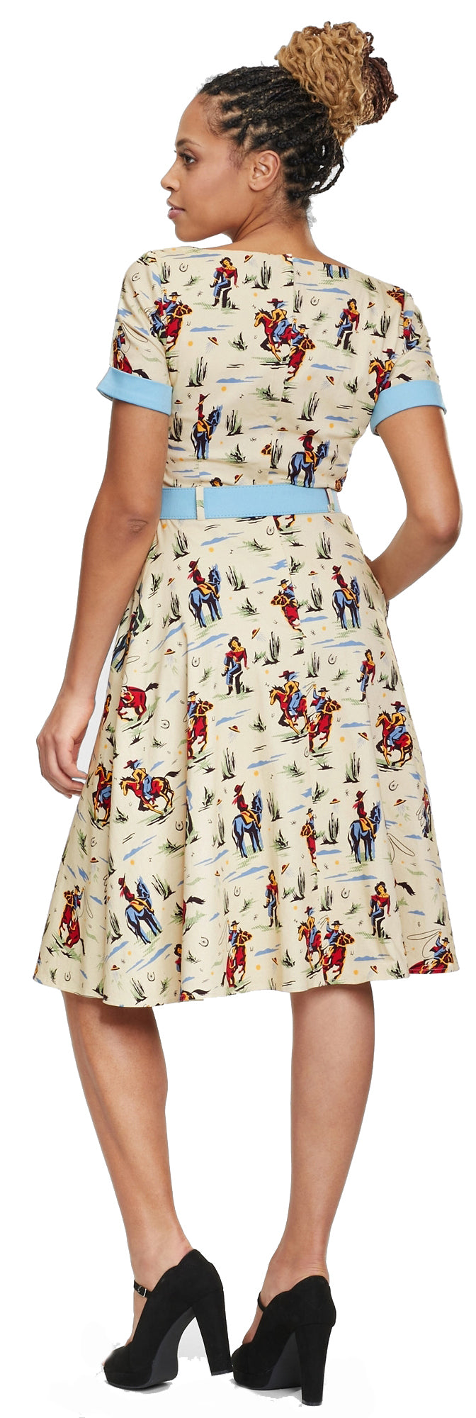 Collectif_ROBERTA_RODEO_DANCER_Vintage_Cowboy_Kurzarm_SWING_DRESS_Kleid_killer_kirsche_2