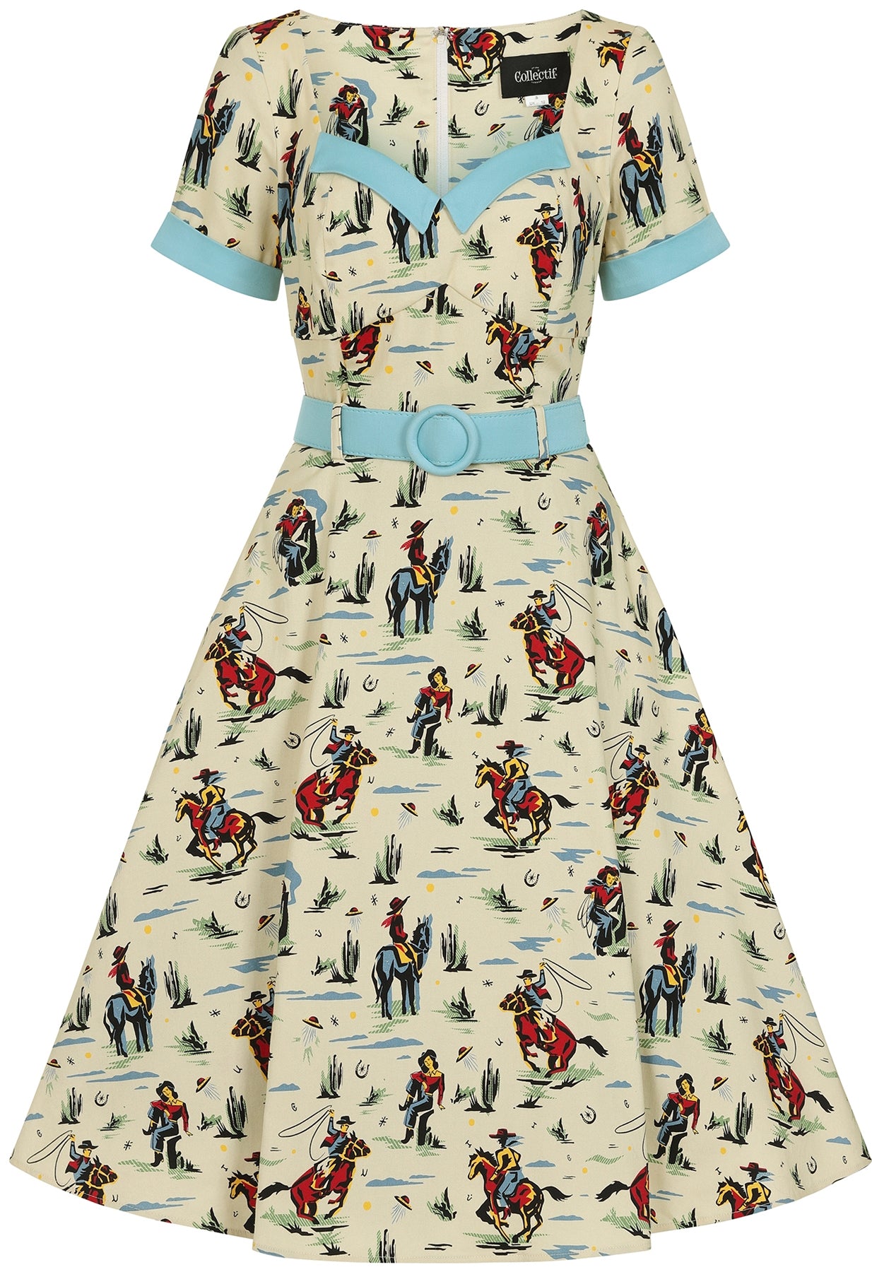 Collectif_ROBERTA_RODEO_DANCER_Vintage_Cowboy_Kurzarm_SWING_DRESS_Kleid_killer_kirsche_5