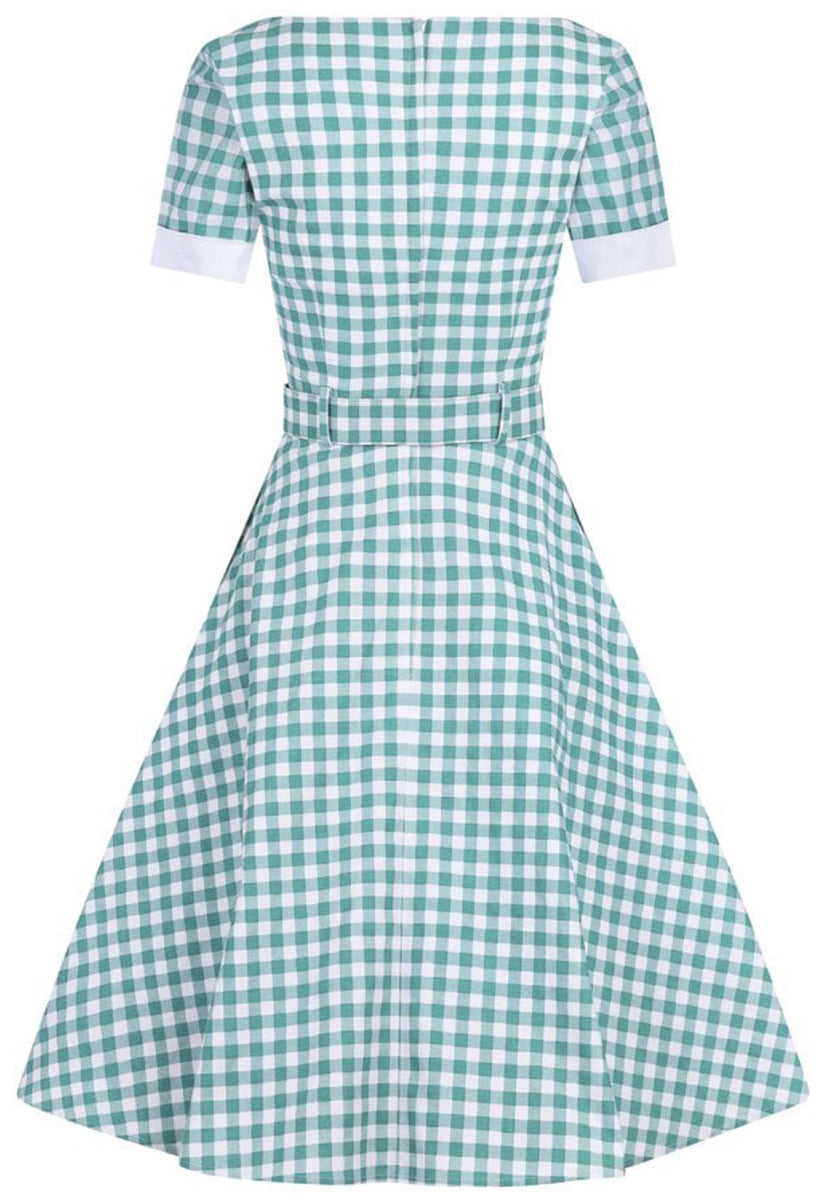 Collectif_ROBERTA_Vintage_GINGHAM_Pepita_Kurzarm_SWING_DRESS_Kleid-3