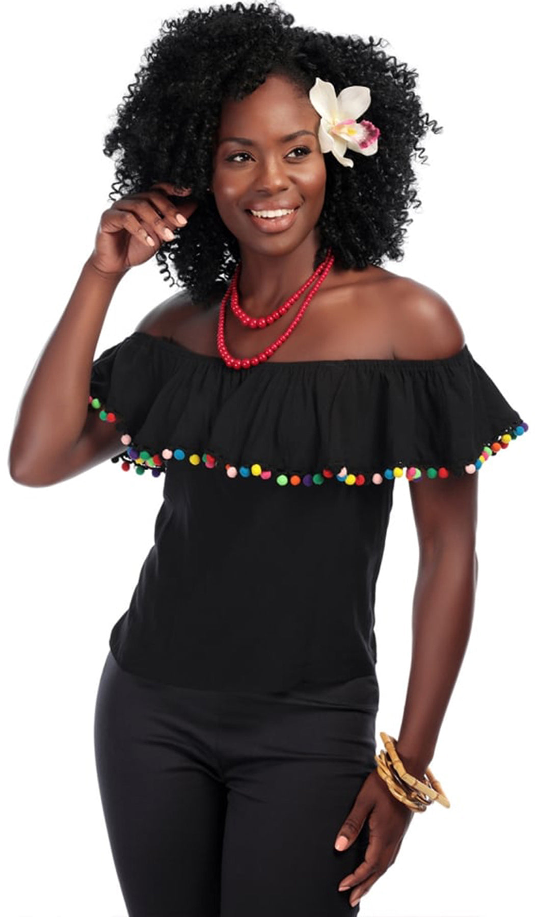 Collectif_RONDA_Vintage_POM_POM_RUFFLE_Rueschen_Gypsy_BLUSE_Shirt_killer_kirsche3cRal08HG69UO