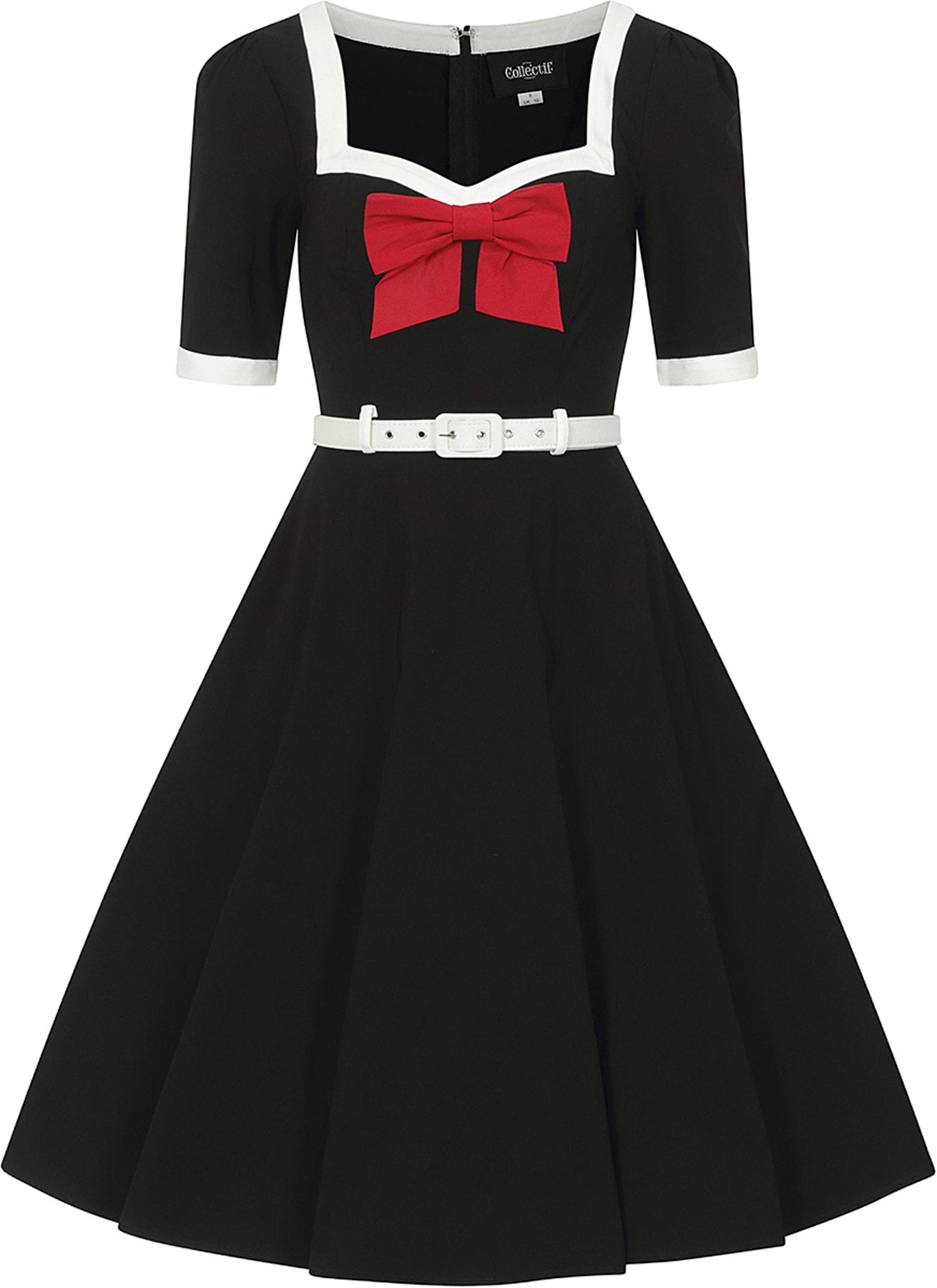 Collectif_SADIE_Vintage_BIG_BOW_Halbarm_50s_SWING_DRESS_Kleid_Schwarz_killer_kirscheScCKCrUwhSKLd