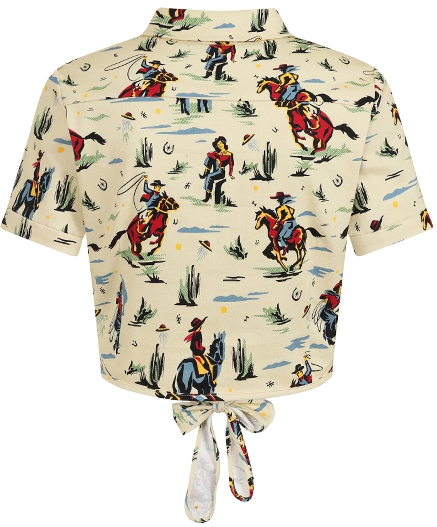 Collectif_SAHMMY_Vintage_RODEO_DANCER_Cowboy_Print_TIE_BLOUSE_Bluse_SHIRT_killer_kirsche_2