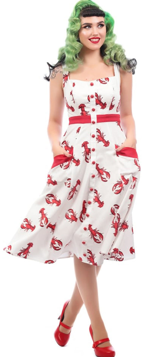 Collectif_SANDRIENE_Vintage_LOBSTER_Nautical_Swing_Dress_KLEID_killer_kirsche_1