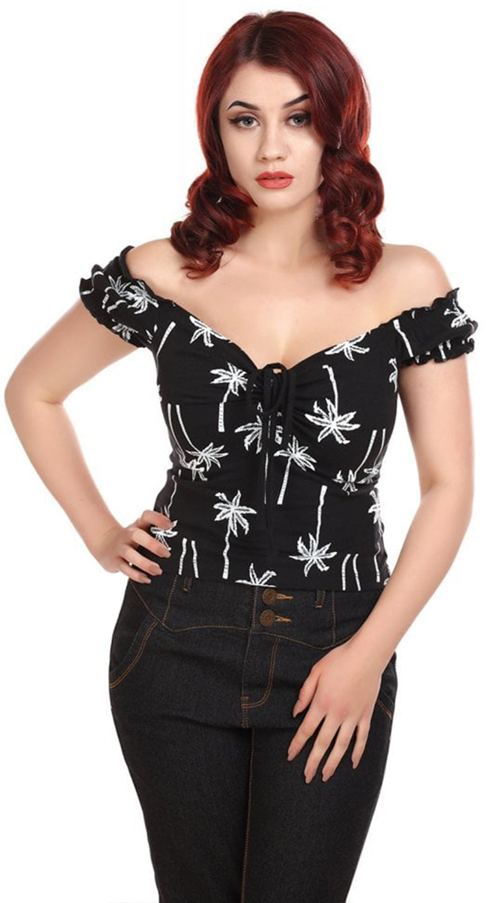 Collectif_SASHA_Tropical_Palm_Tree_PALMEN_Sweetheart_Retro_BLUSE_Shirt_killer_kirsche