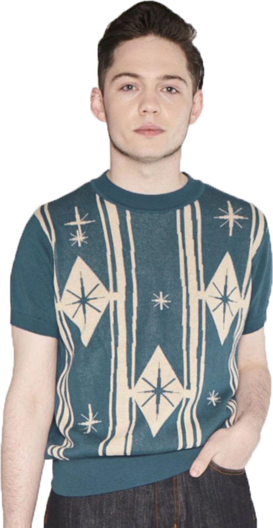 Collectif_SCOTT_Tufnell_Park_DIAMOND_Sterne_RETRO_Knitted_Kurzarm_SHIRT_killer_kirscheAQGz197SIHlYP