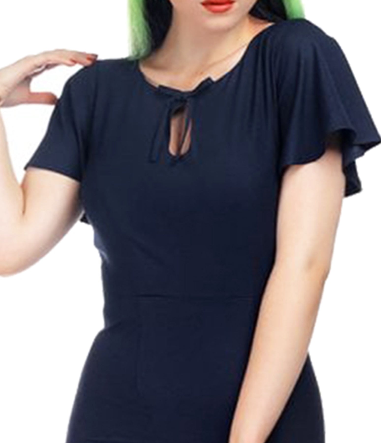 Collectif_SELMA_Vintage_PEEPHOLE_Schleife_PENCIL_DRESS_Bleistiftkleid_Navy_killer_kirsche_2