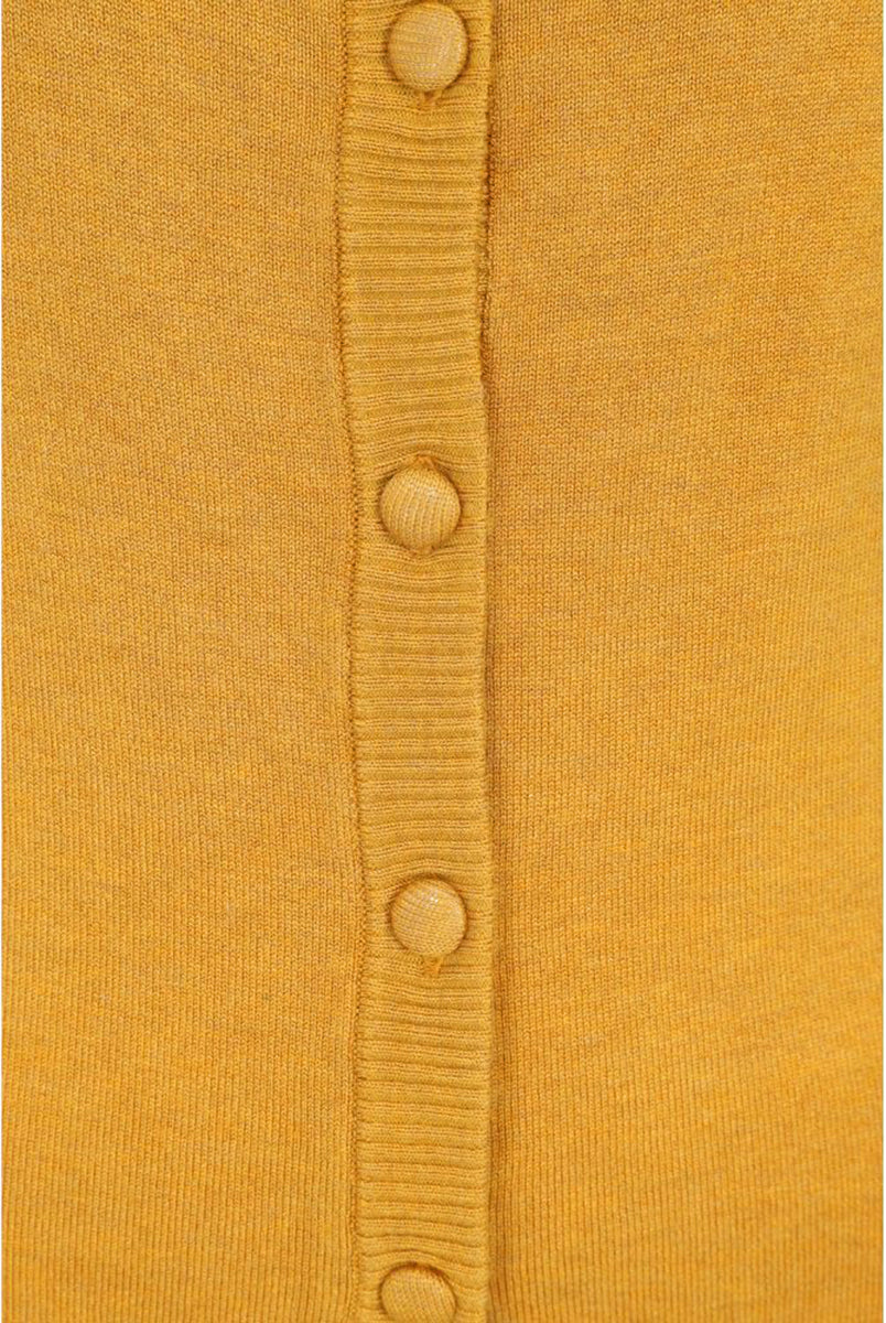 Collectif_SERENITY_Plain_Feinstrick_RUNDHALS_Strickjacke_CARDIGAN_Gelb-4inGfsx3gYMhT3