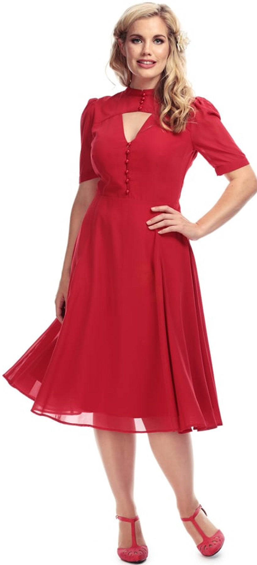 Collectif_SHIERLEY_Vintage_Chiffon_40s_KEYHOLE_Swing_Dress_KLEID_killer_kirsche7Y9QV2f8YoTjA