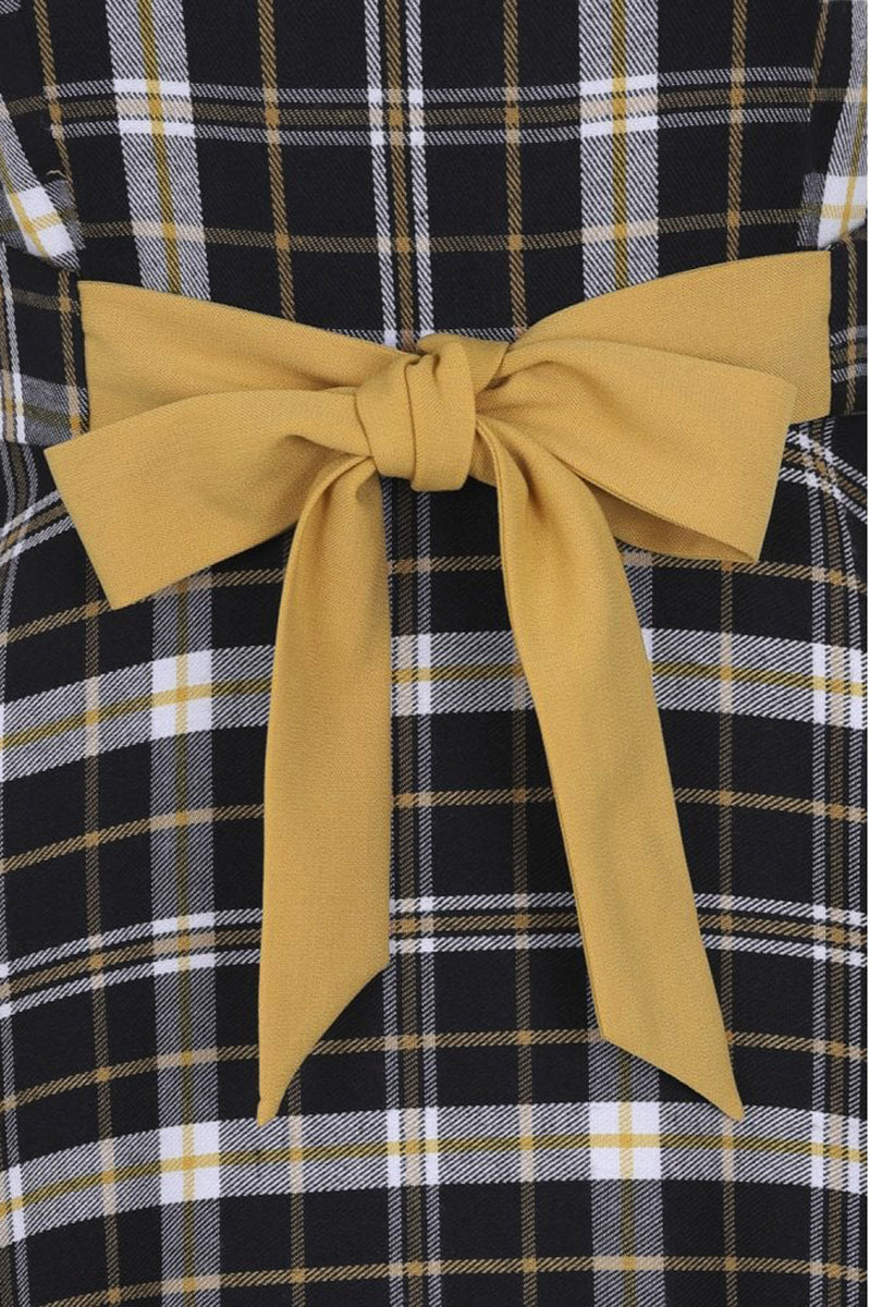 Collectif_SILVA_GEEK_CHECK_Vintage_TARTAN_Bow_Traeger_SWING_Dress_KLEID-4