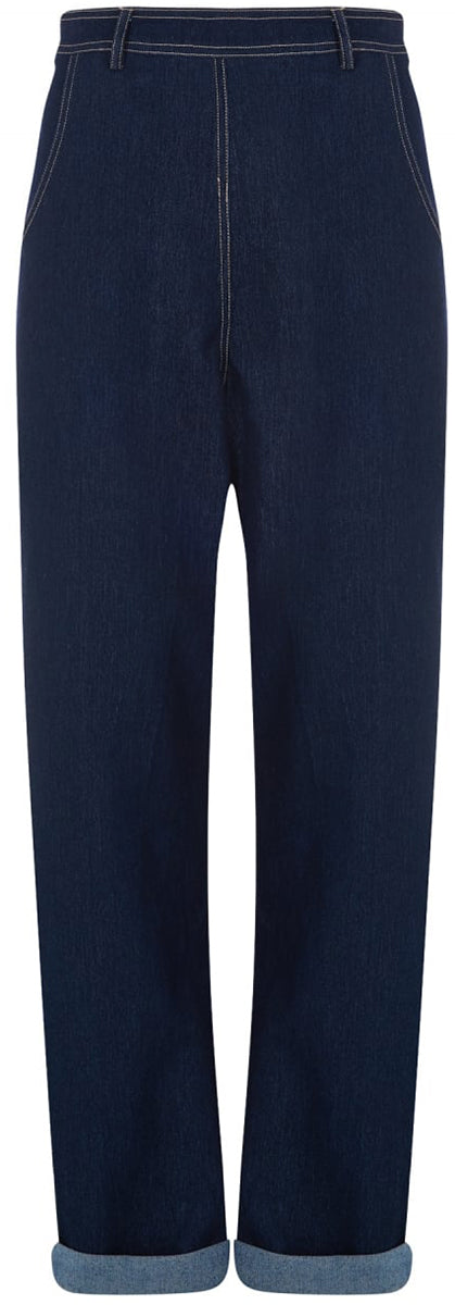 Collectif_SIOBHAN_Retro_50s_HIGH_WAISTED_Vintage_Wide_Leg_JEANS_Hose-3
