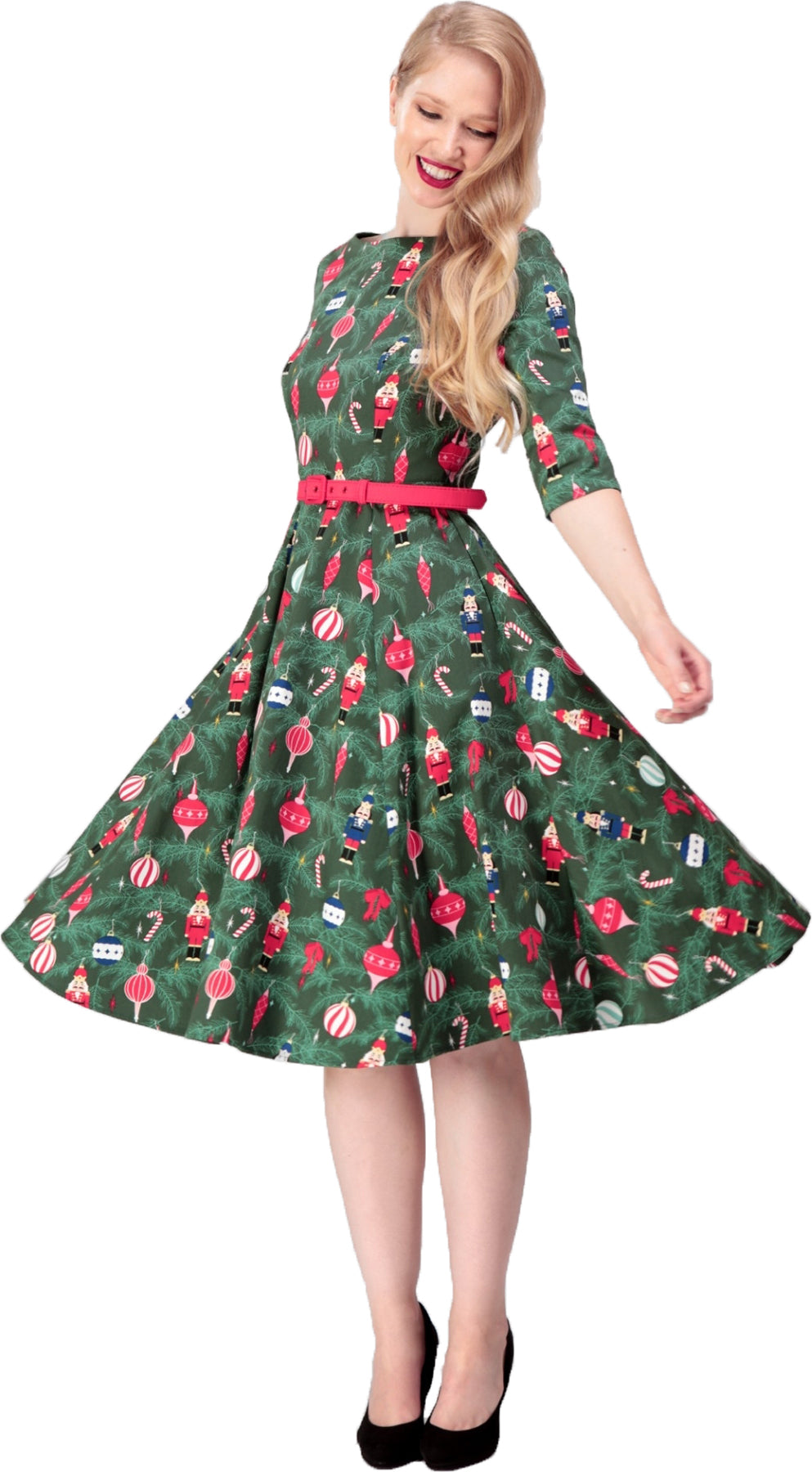 Collectif_SUZANNE_Christmas_Tree_NUSSKNACKER_Weihnachten_SWING_DRESS_Kleid_Killer_Kirsche-1