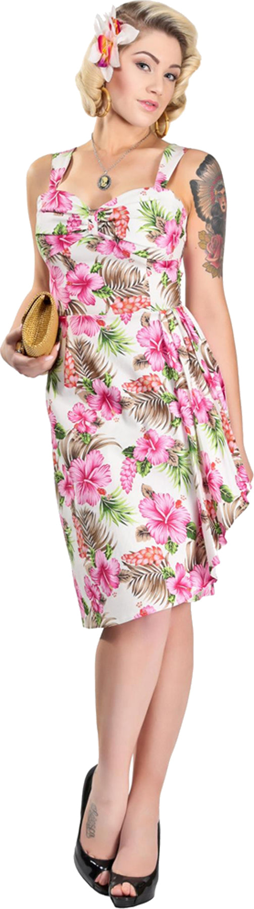 Collectif_TALLULAH_Hibiscus_Fifties_Tiki_Sarong_Dress_KLEID_killer_kirsche