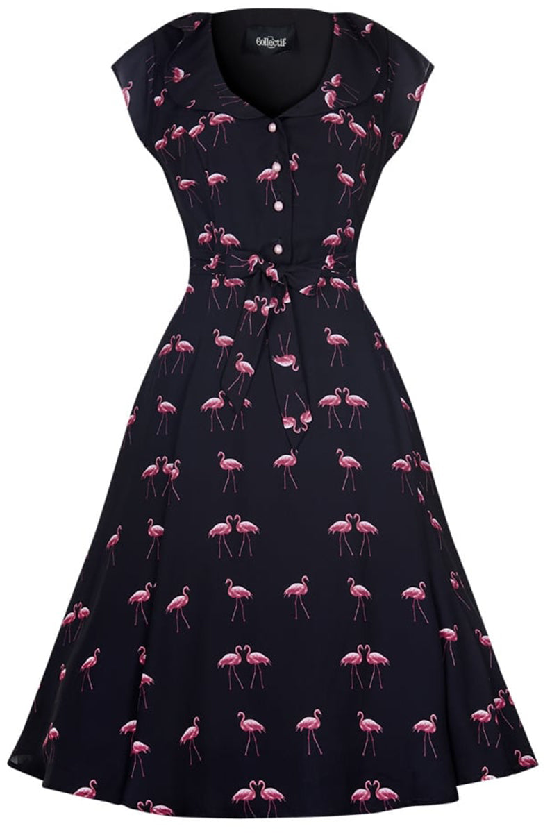 Collectif_VIOLET_Vintage_WINTER_FLAMINGO_Buttoned_Chiffon_Dress_KLEID-2gI5gAixxhxeit