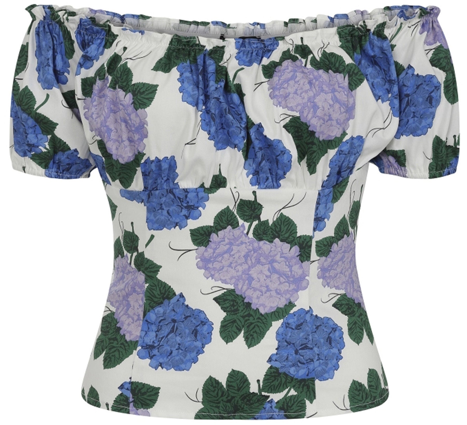 Collectif_VIVIANA_Vintage_HORTENSIA_TOP_Kurzarm_Carmen_BLUSE_Top_Oberteil_killer_kirsched4rITUCSGxR86