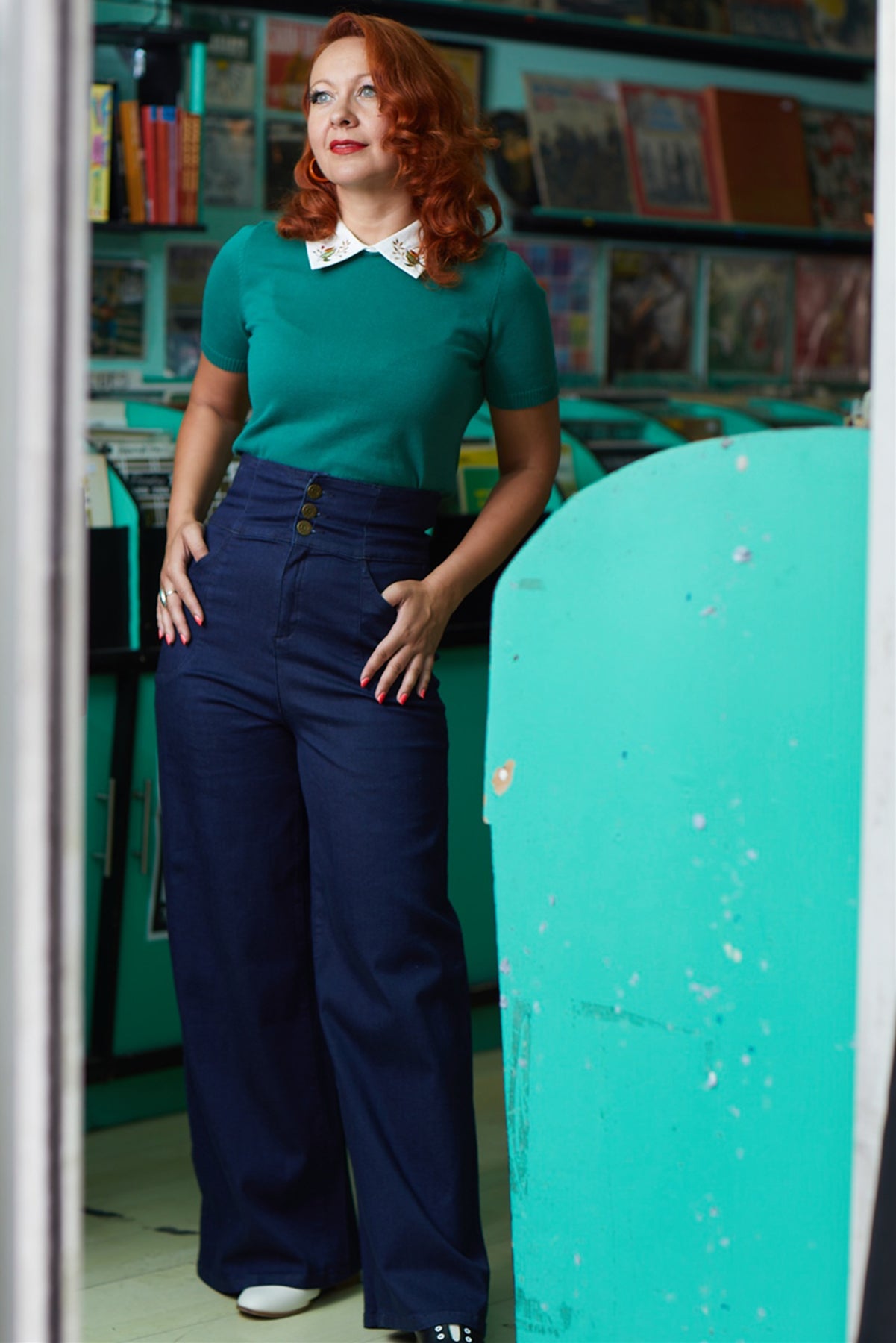Collectif__MARIANNE_BERRY_FIELD_Kurzarm_KNITTED_Bluse_Kragen_Strickshirt_Pullover_killer_kirsche_3KAIw7J3waqUzH