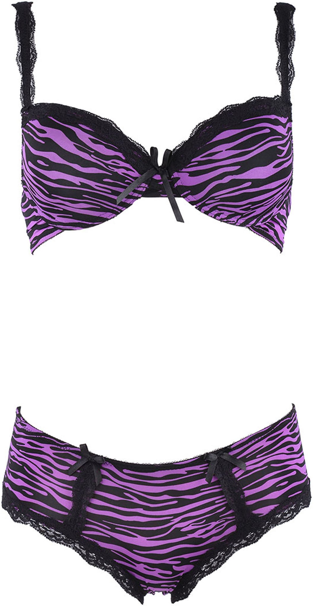 Cute_50s_ZEBRA_Stripe_Streifen_Schleifen_BH_und_Slip_-_Lila_SchwarzHcTtz3MGrFpWi