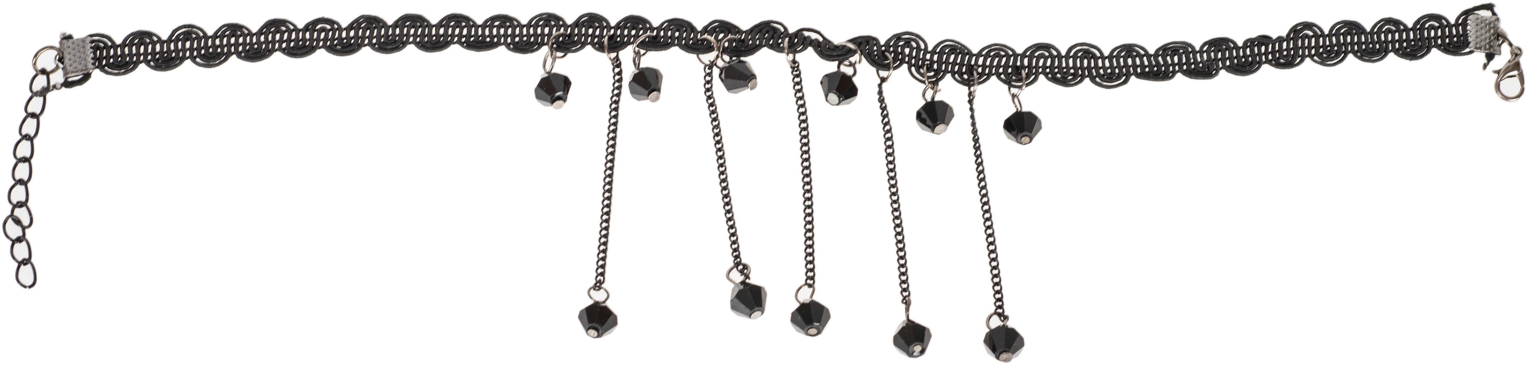 Cute_Black_VIVIAN_LACE_Pearls_ORNAMENT_Crochet_Halsband2