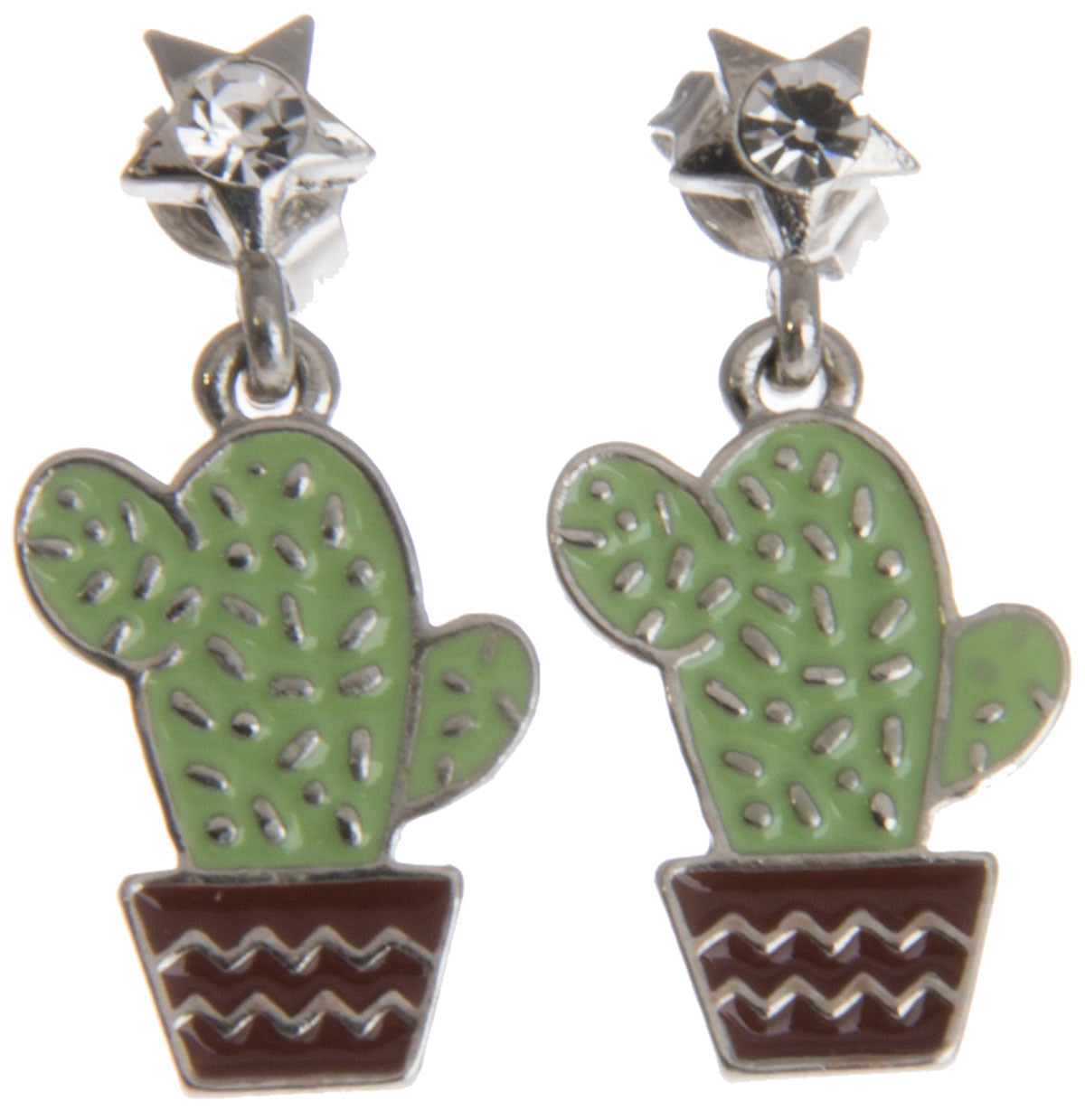 Cute_CACTUS_Vintage_KAKTUS_Sternchen_Glitzerstein_OHRSTECKER-4