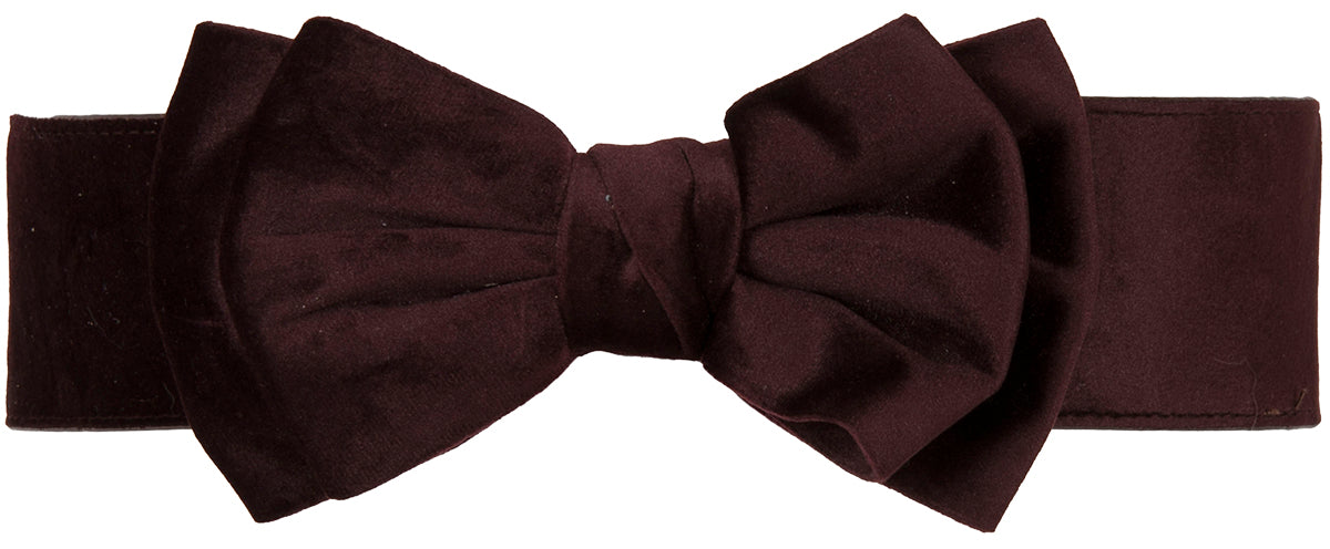 Cute_FAUX_SUEDE_BOW_Retro_TAILLENGueRTEL_Stretch_Belt_Guertel