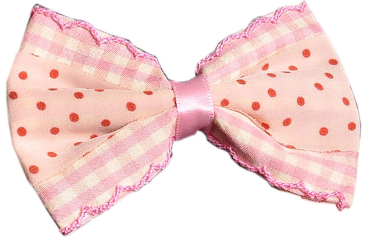Cute_GINGHAM_Polka_Dots_SCHLEIFEN_Haarspange_-_Rosa_Rot_killer_kirscheJukpL9gOxulKr
