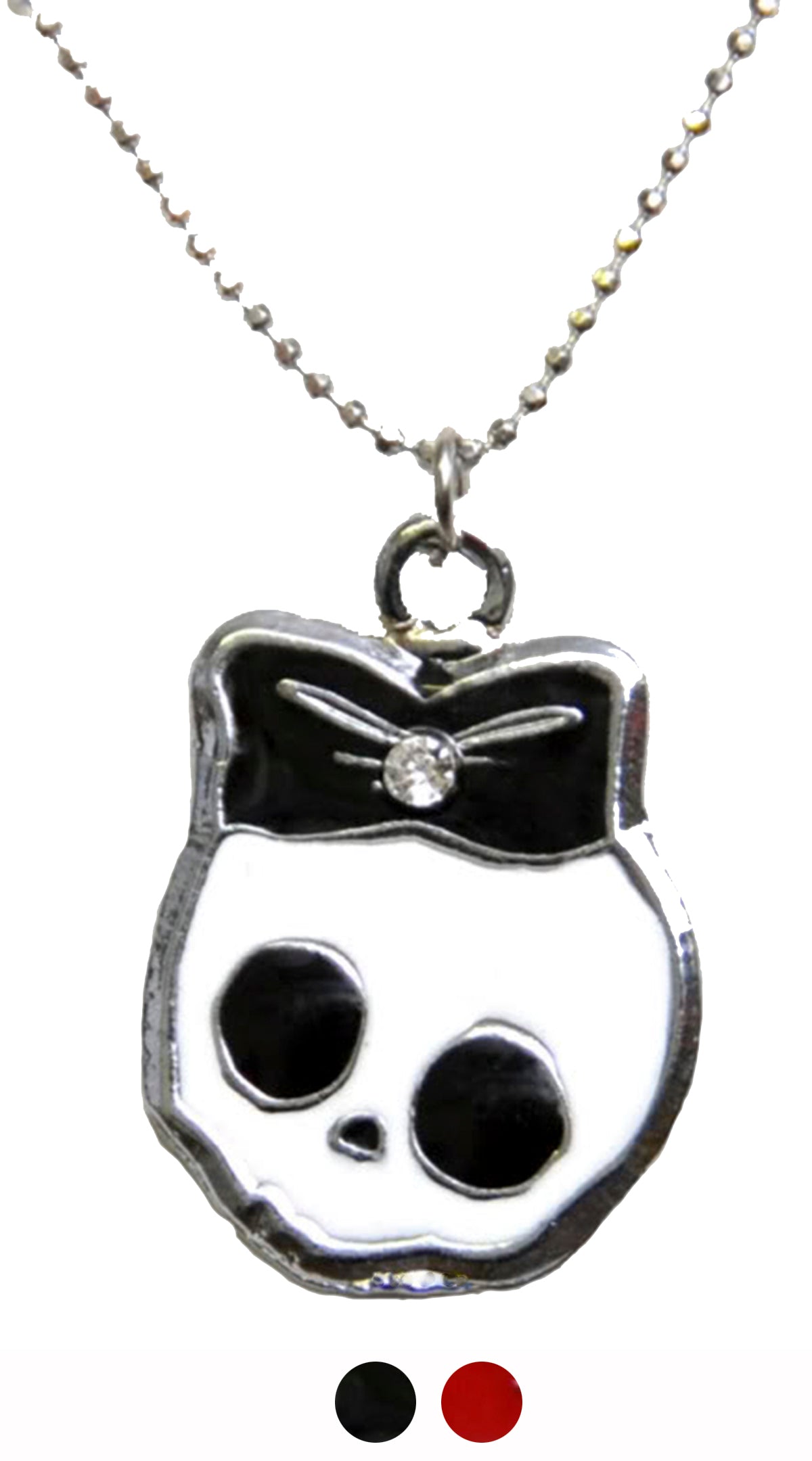Cute_GIRLIE_SKULL_Bow_Totenkopf_Halskette_koll