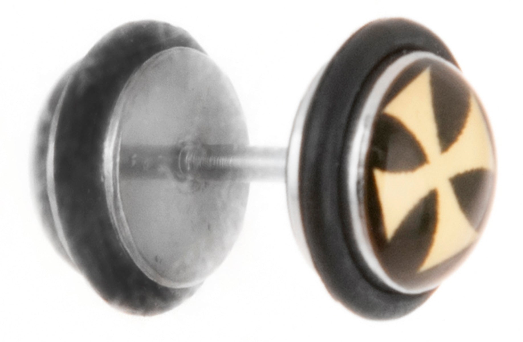 Cute_IRON_CROSS_Ohrstecker_FAKE_PLUG_-_1_Stueck2qS2o1YrwVtSBz