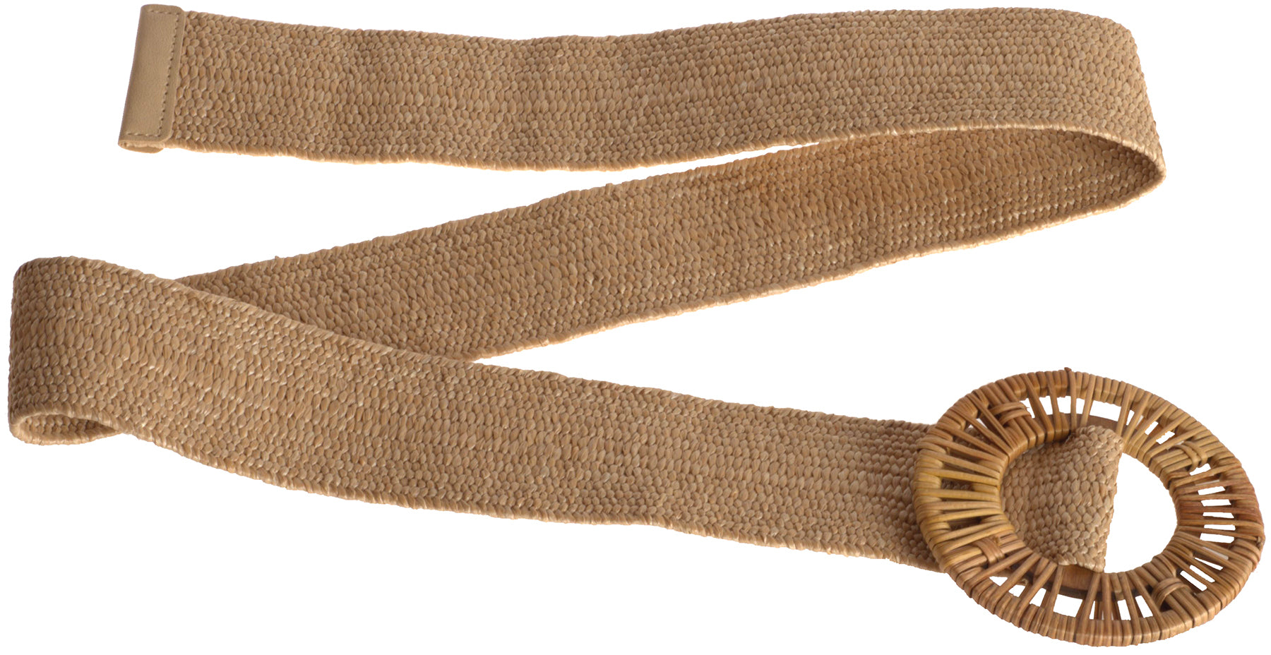 Cute_ISALIE_WICKER_Vintage_BAST_Raffia_Stretch_TAILLENGueRTEL_Belt_-_Natur_Killer_Kirsche-2