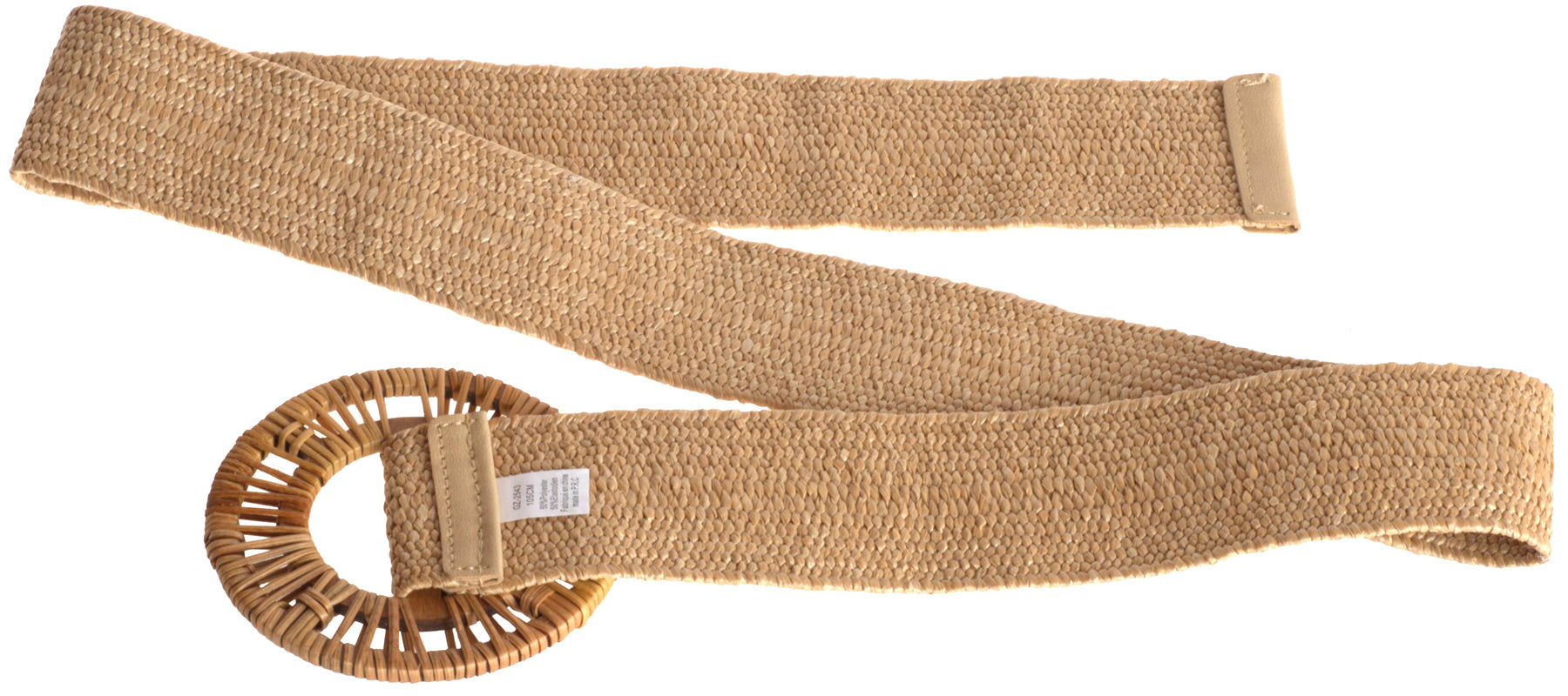 Cute_ISALIE_WICKER_Vintage_BAST_Raffia_Stretch_TAILLENGueRTEL_Belt_-_Natur_Killer_Kirsche-3