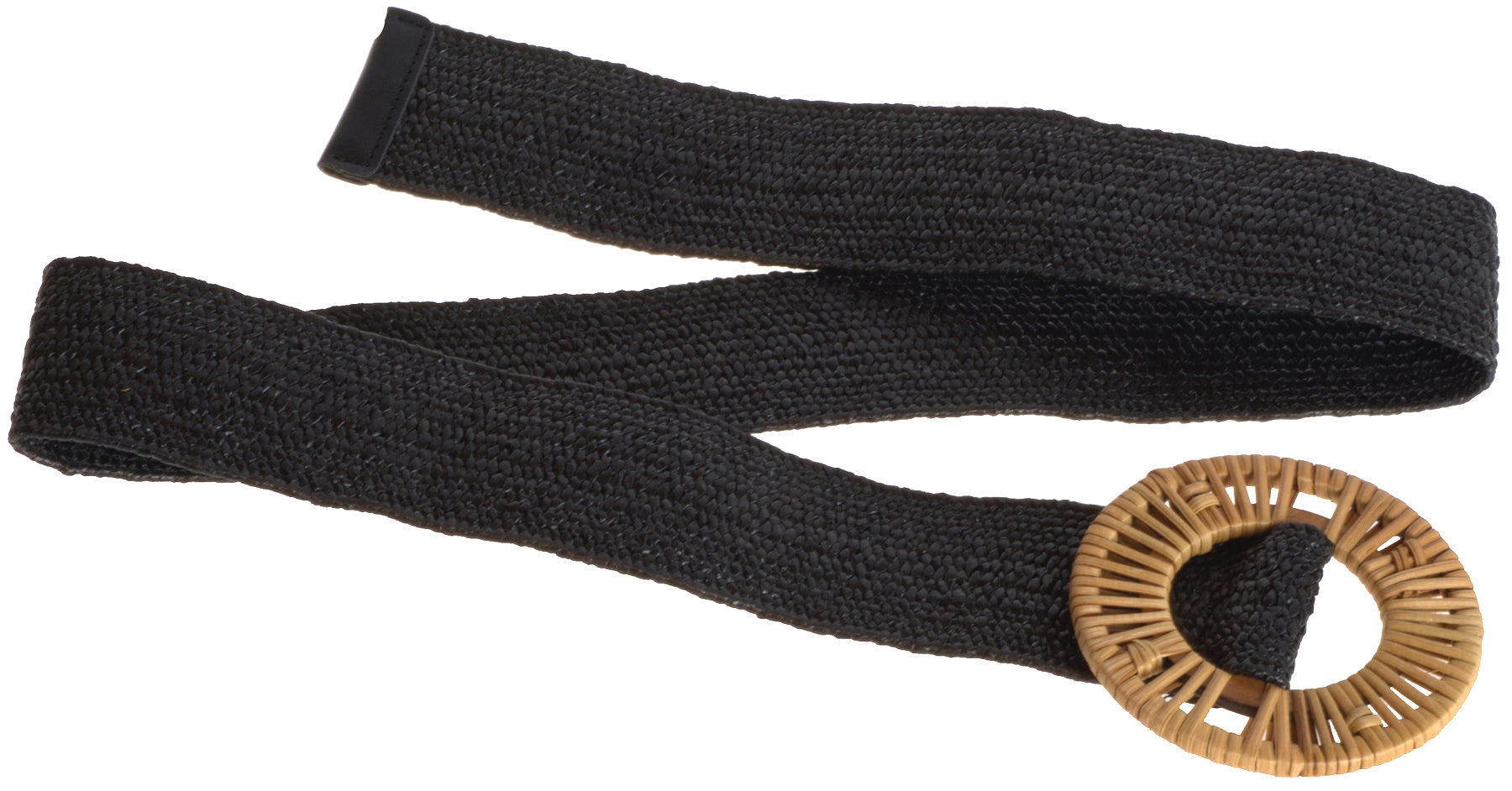 Cute_ISALIE_WICKER_Vintage_BAST_Raffia_Stretch_TAILLENGueRTEL_Belt_-_Schwarz_Killer_Kirsche-2