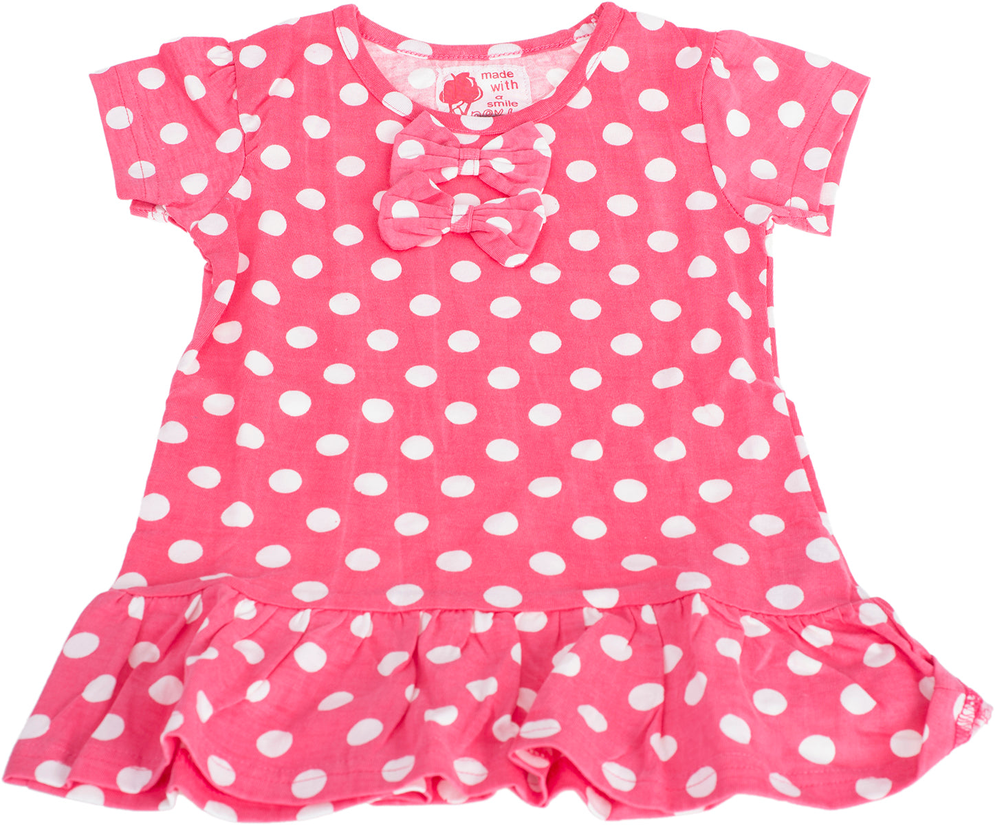 Cute_Maedchen_POLKA_DOT_Punkte_SCHLEIFEN_Bow_KLEID_Dress-1