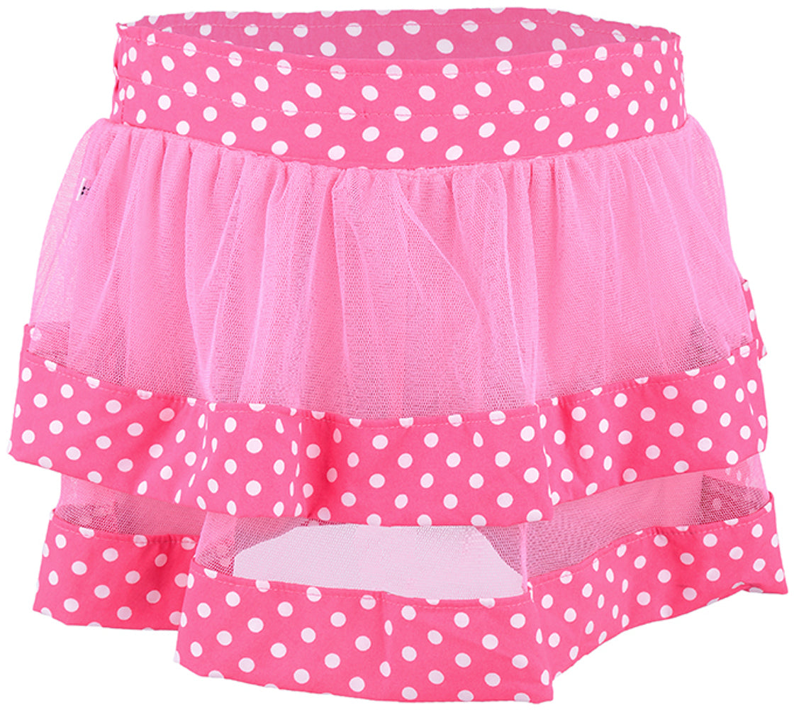 Cute_POLKA_Dots_PUNKTE_Tuell_Stufen_KIDS_Skirt_Rock_rosa