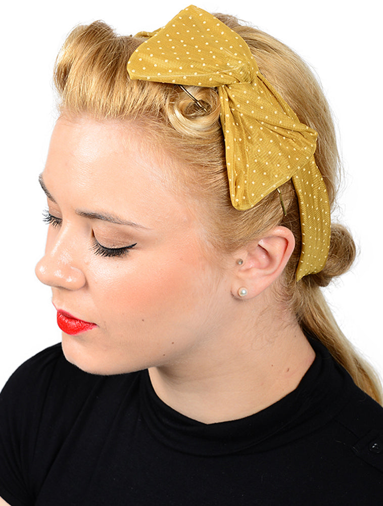 Cute_Polka_DOTS_Bow_Schleifen_Haarband_gold