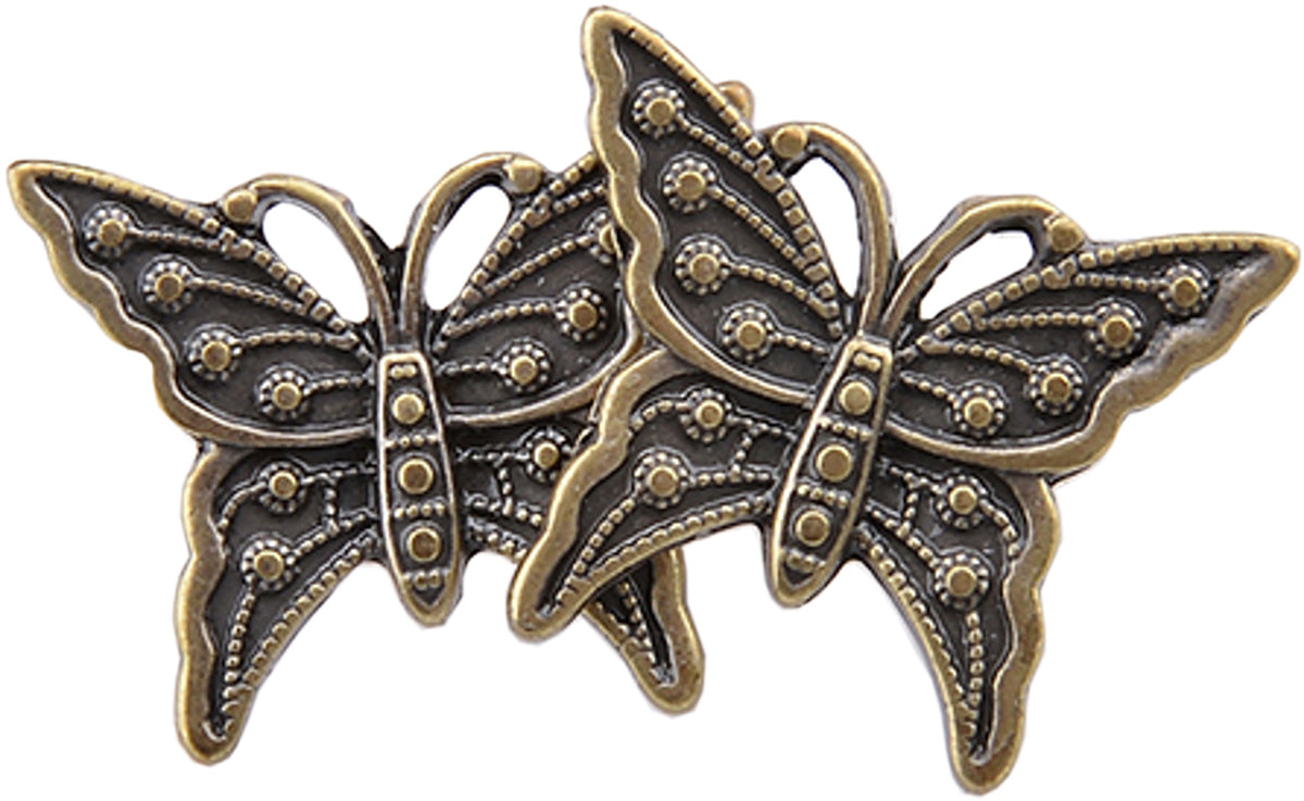 Cute_Retro_BUTTERFLY_50s_Schmetterling_Vintage_Ohrstecker_-_AltgoldfarbencifYYQE4froYw