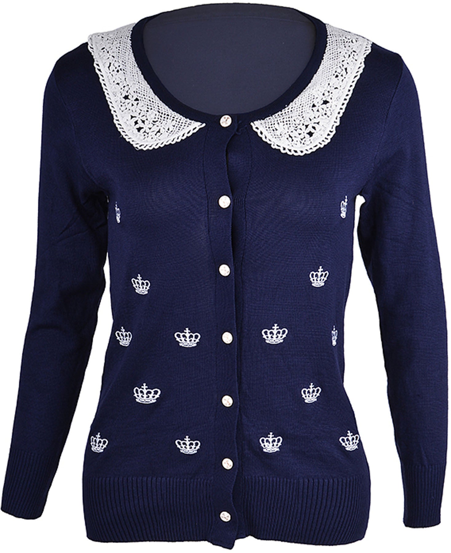 Cute_Retro_CROWN_50s_Lace_Bow_Krone_STRICKJACKE_Cardigan_-_Blau_killer_kirscheguqbqUmOImGyk