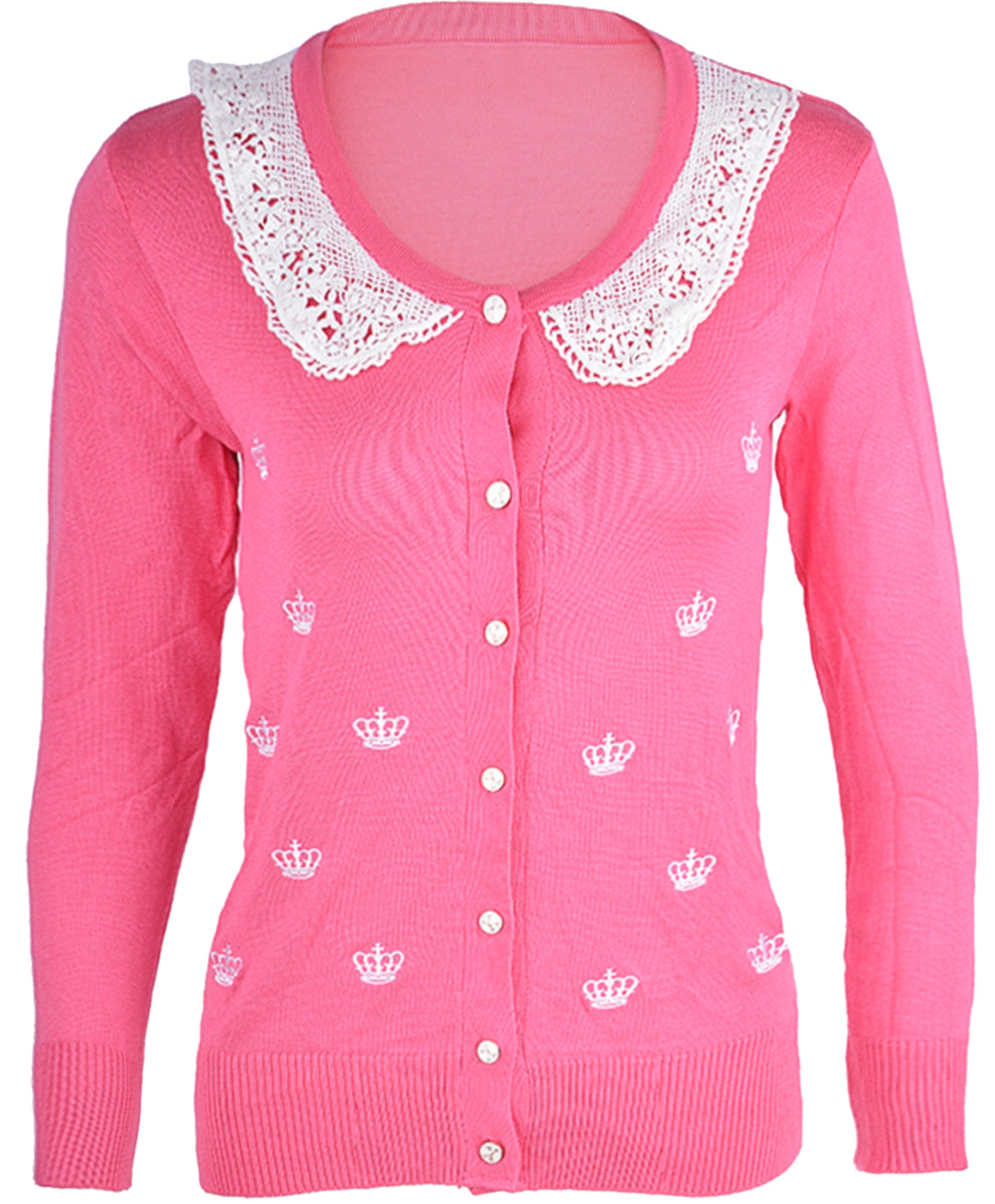 Cute_Retro_CROWN_50s_Lace_Bow_Krone_STRICKJACKE_Cardigan_-_Rosa_killer_kirscheLlmnPOGlxVGKS