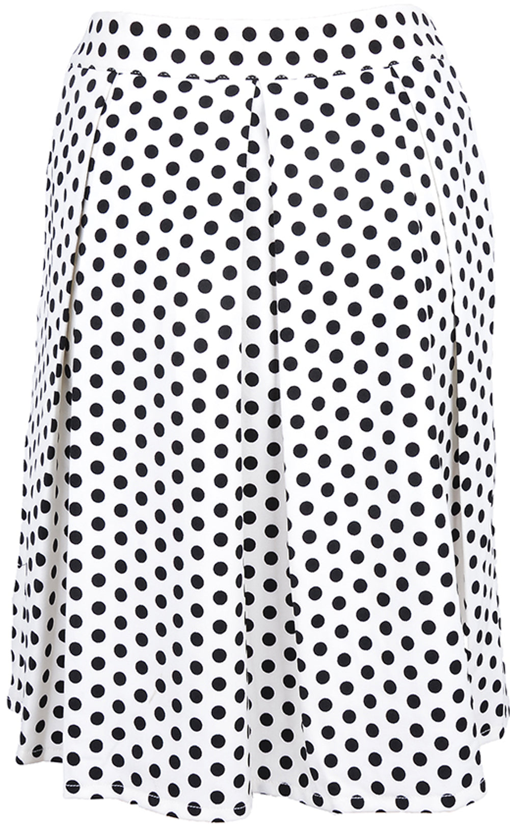 Cute_Retro_POLKA_DOTS_50s_Black_Punkte_Swing_Dress_Rock_weiss